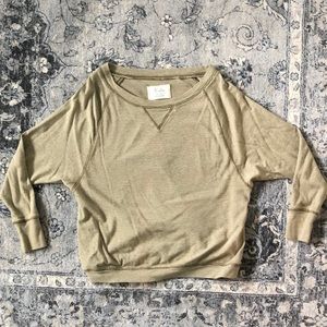 MADEWELL wide neck, quarter sleeve sweater